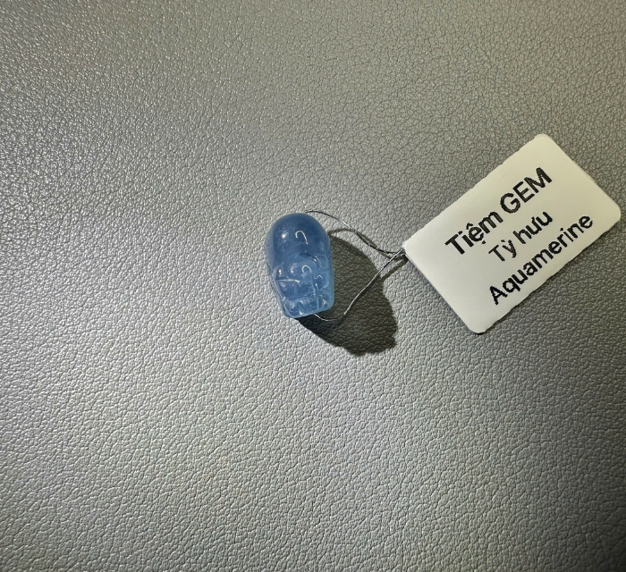 Tỳ Hưu đá Aquamarine xanh biếc